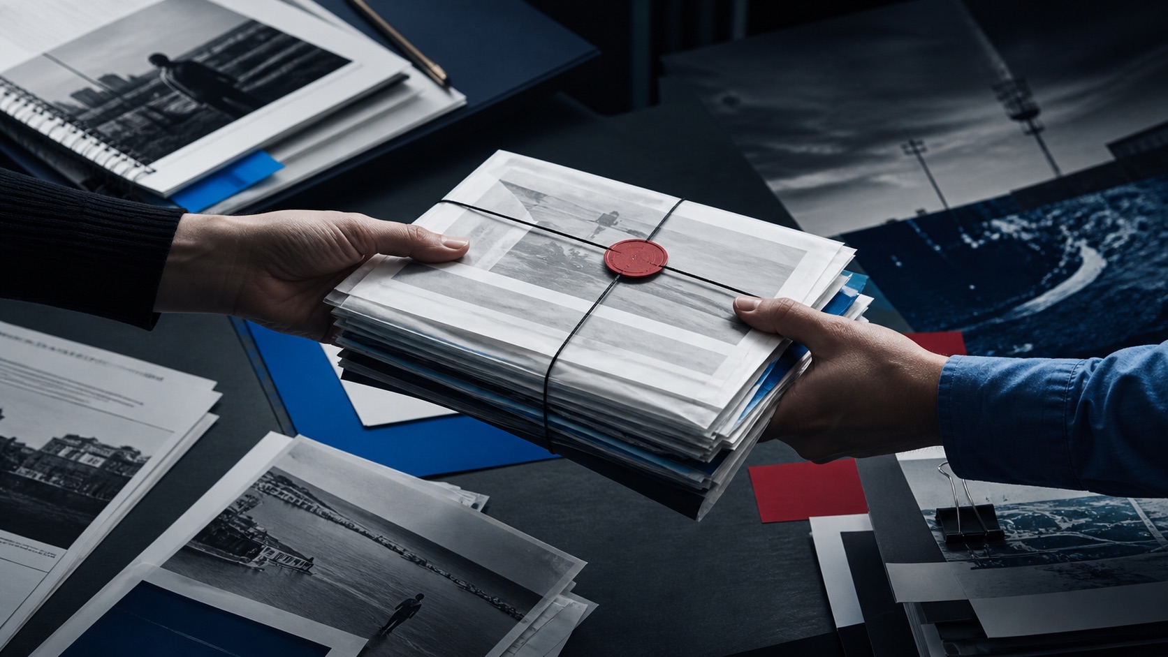 Original editorial illustration for The Handshake Between Editorial and Platform